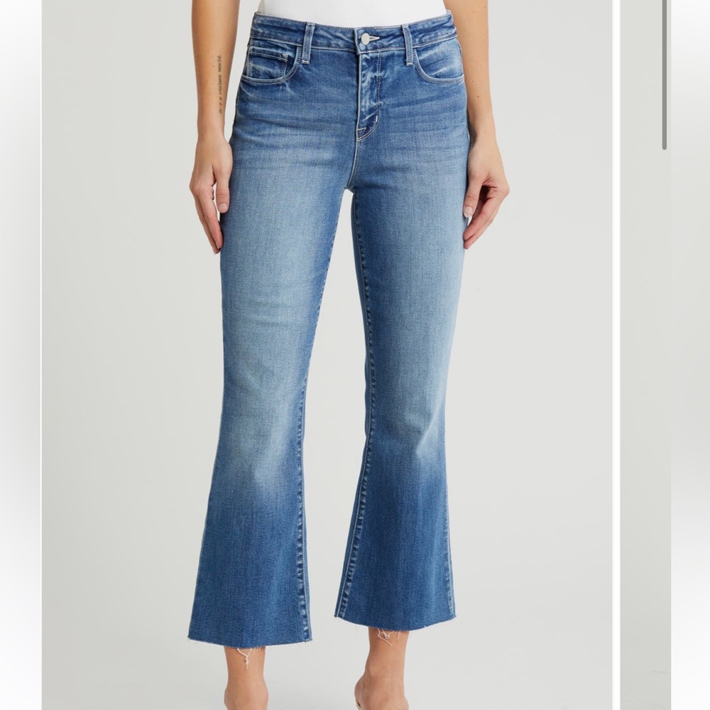 L’AGENCE crop flare jeans